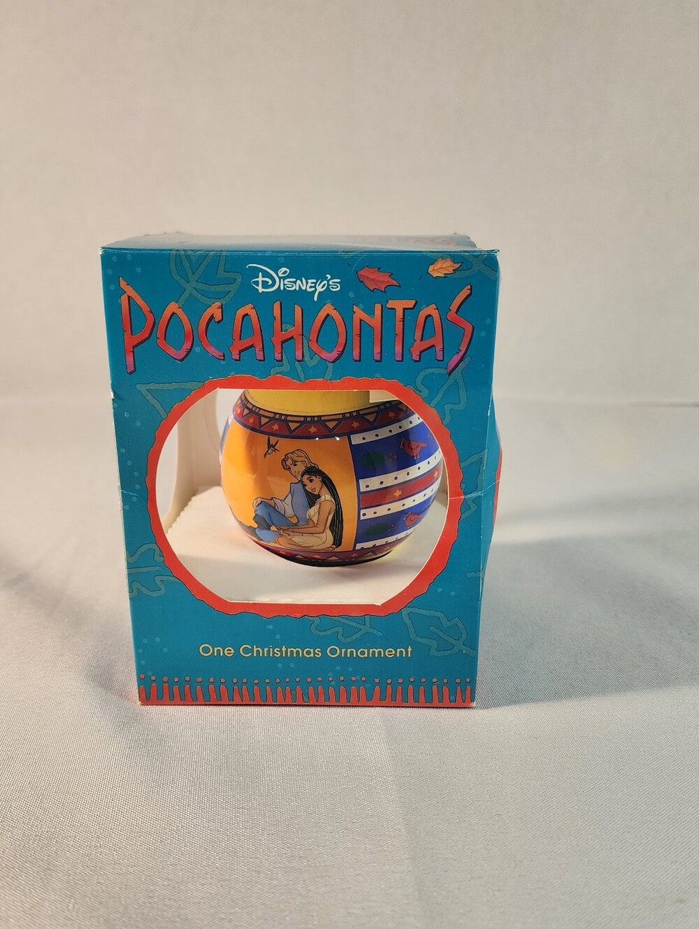 Disney Pocahontas Satin Ball Wrap Ornament John Smith Rauch Ind.